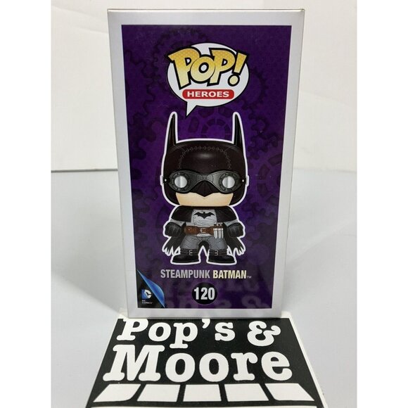 Funko Pop! Super Heros: Steampunk Batman 120 Vaulted Exclusive With Protector - Picture 5 of 15